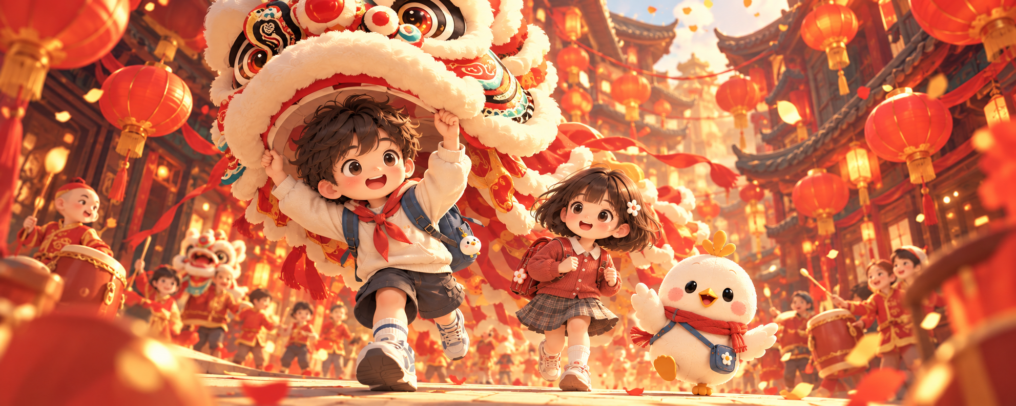Tokyo Kids Gala lion dance IP visual